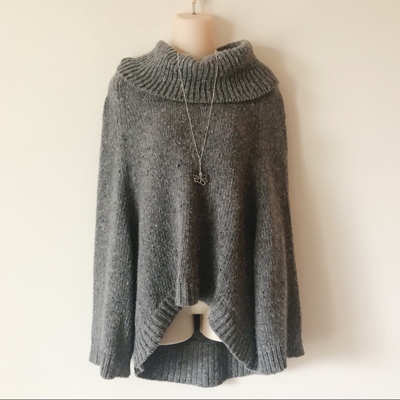 Theory Sweaters - Theory Gray Jufina Granito Cowl Neck Sweater